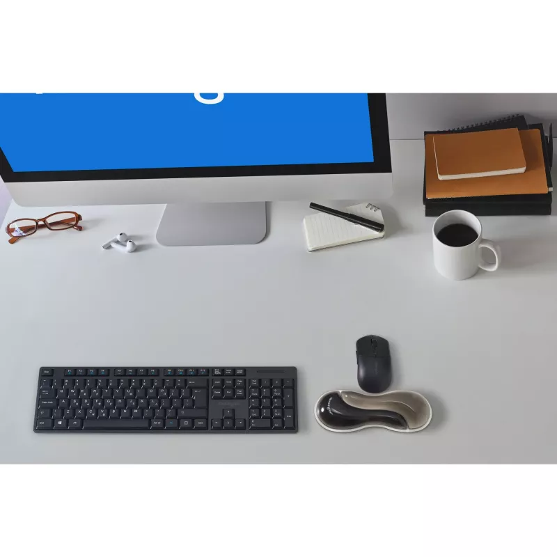 Kensington Slim Duo Gel Mouse/Trackball Wrist Rest - Grey, Grey, Gel, Thermoplastic polyurethane (TPU), China, MIL-STD-810H Method 504.3 Contamination by Fluids, 192 mm, 72 mm
