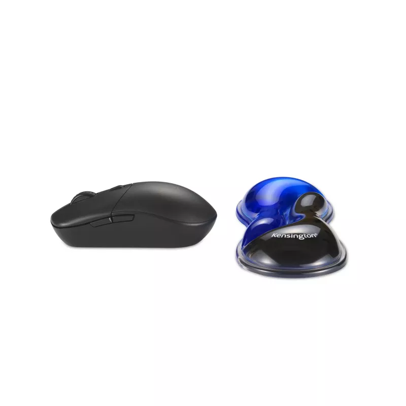 Kensington Slim Duo Gel Mouse/Trackball Wrist Rest - Blue, Blue, Gel, Thermoplastic polyurethane (TPU), China, MIL-STD-810H Method 504.3 Contamination by Fluids, 192 mm, 72 mm