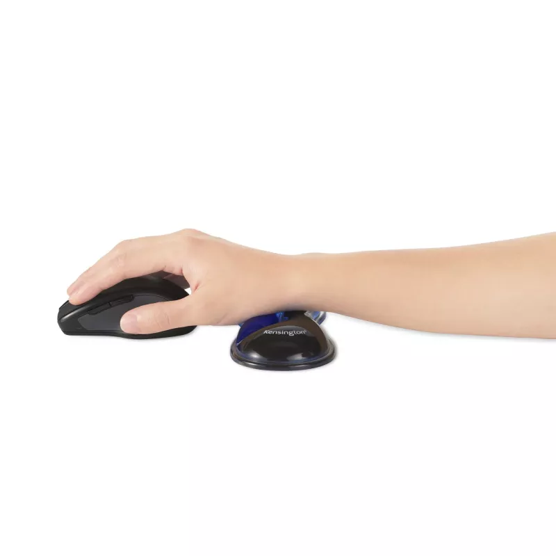 Kensington Slim Duo Gel Mouse/Trackball Wrist Rest - Blue, Blue, Gel, Thermoplastic polyurethane (TPU), China, MIL-STD-810H Method 504.3 Contamination by Fluids, 192 mm, 72 mm