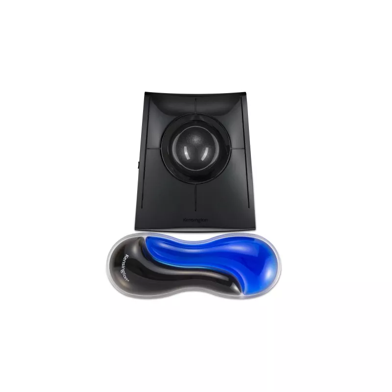Kensington Slim Duo Gel Mouse/Trackball Wrist Rest - Blue, Blue, Gel, Thermoplastic polyurethane (TPU), China, MIL-STD-810H Method 504.3 Contamination by Fluids, 192 mm, 72 mm