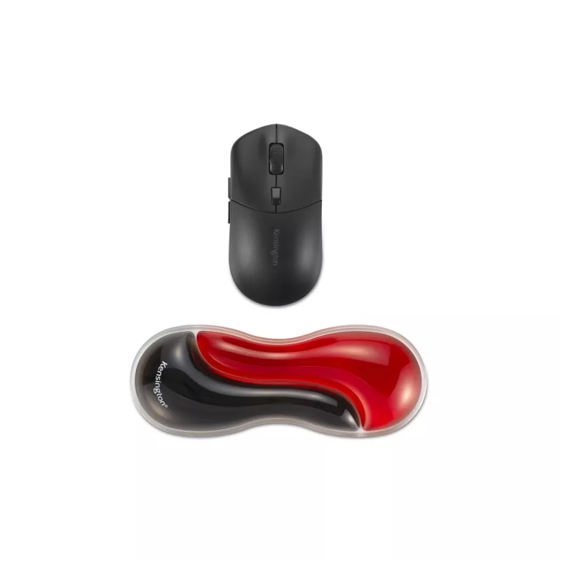 Kensington K62440WW Slim Duo Gel Mouse/Trackball Wrist Rest, 192 x 72 x 22 mm, Red
