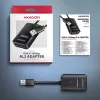SSD enclosure AXAGON ADM2-AM USB-A 10Gbps for single M.2 NVMe/SATA drive, USB 3.2 Gen 2, 10 cm cable, black