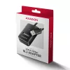 SSD enclosure AXAGON ADM2-AM USB-A 10Gbps for single M.2 NVMe/SATA drive, USB 3.2 Gen 2, 10 cm cable, black
