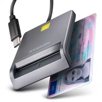 Card Reader Axagon CRE-SM3TC USB 2.0 Type-C Grey SmartMedia