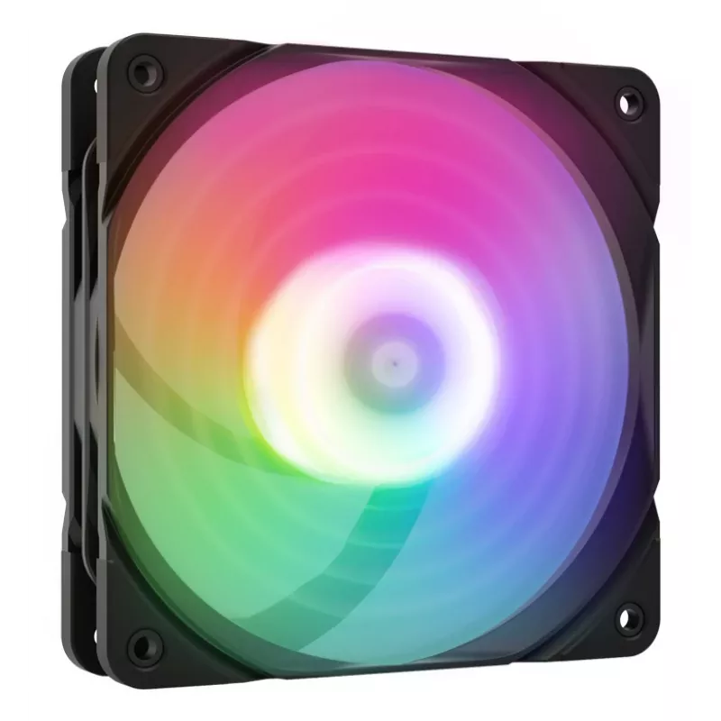 Cooling fan ZALMAN ZM-AF 120R ARGB BLACK 120mm with ARGB lighting