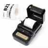 Label printer NIIMBOT B21S Black — compact Bluetooth roll printer, 50 mm print width, 60 mm/s, Li-Ion 1200 mAh