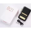 Label printer NIIMBOT B21S Black — compact Bluetooth roll printer, 50 mm print width, 60 mm/s, Li-Ion 1200 mAh