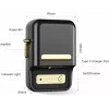 Label printer NIIMBOT B21S Black — compact Bluetooth roll printer, 50 mm print width, 60 mm/s, Li-Ion 1200 mAh
