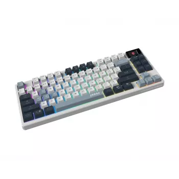 Mechanical Tenkeyless Gaming Keyboard MSI FORGE GK600 TKL Wireless USB + Bluetooth QWERTY UK English RGB Blue/White