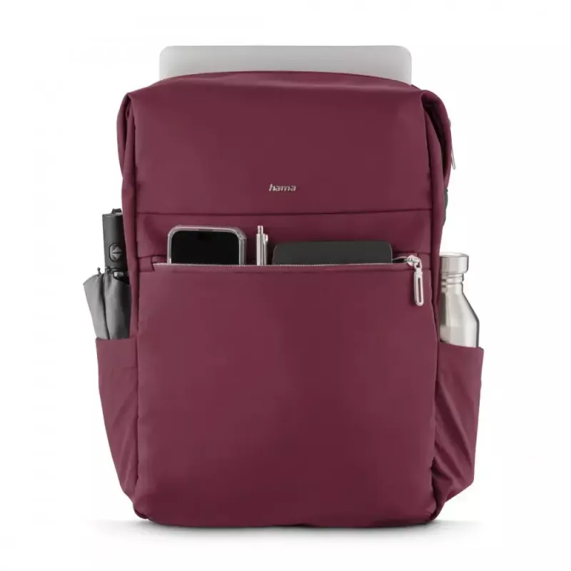 Laptop backpack HAMA 227060 for 16.2-inch laptops, red, padded laptop compartment