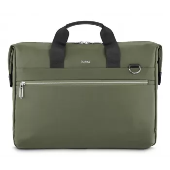 Laptop bag HAMA ultimate 227063 — green, fits up to 15.6-inch laptops, padded compartment, front pocket, shoulder strap