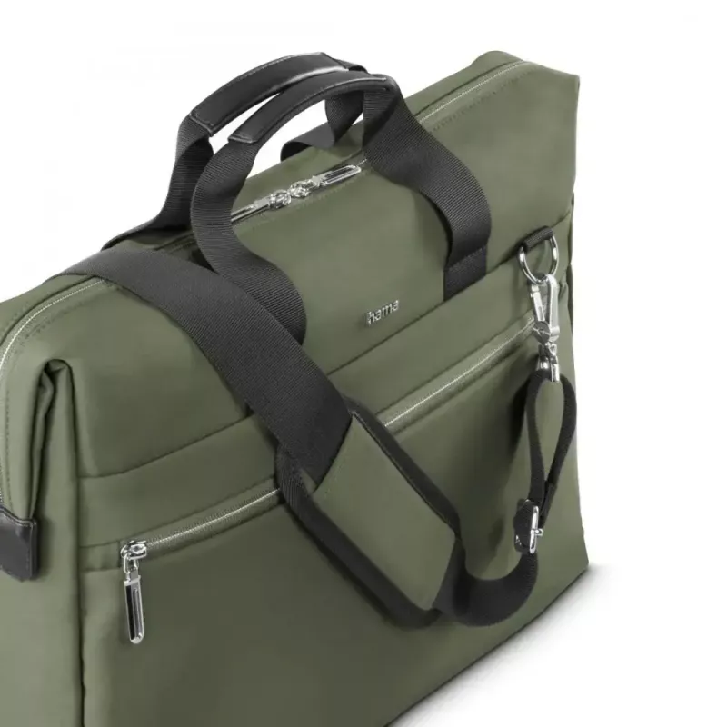 Laptop bag HAMA ultimate 227067 green – compact protective carry bag for laptops and notebooks