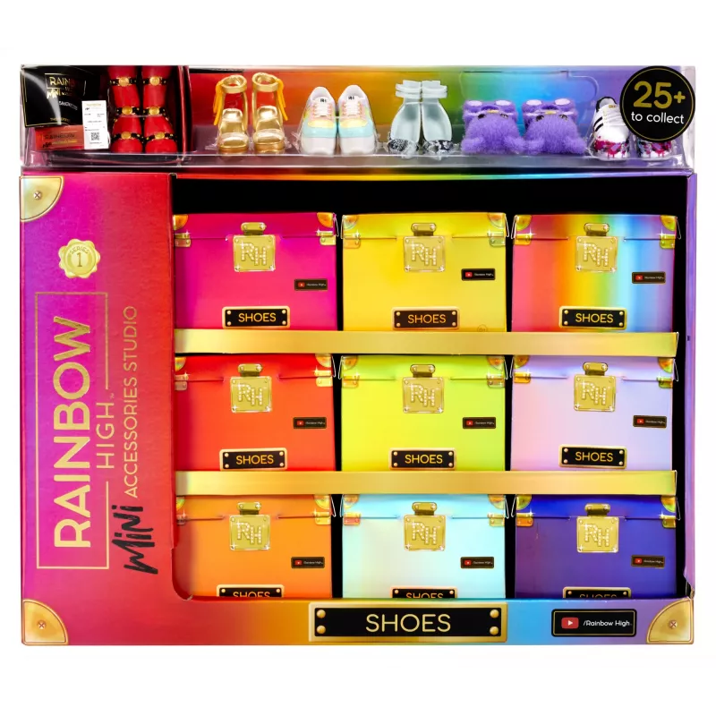 Rainbow High Accessories Studio Series 1, S Assortment in PDQ Doll shoes