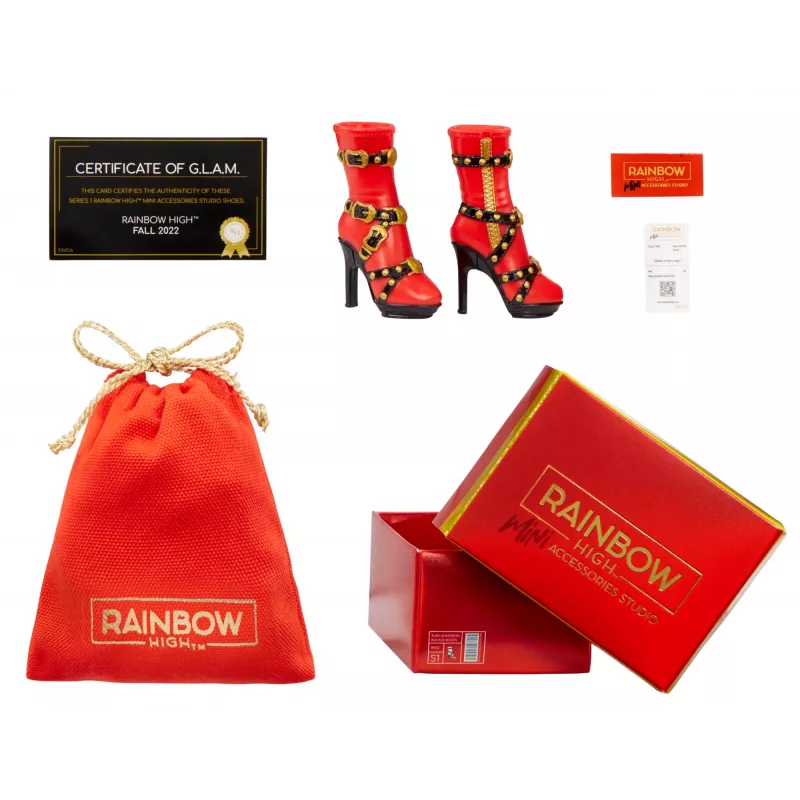 Rainbow High Accessories Studio Series 1, S Assortment in PDQ Doll shoes