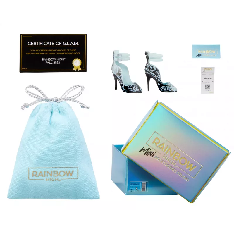 Rainbow High Accessories Studio Series 1, S Assortment in PDQ Doll shoes