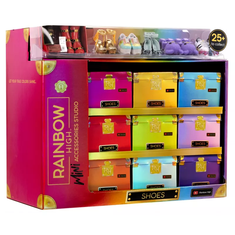 Rainbow High Accessories Studio Series 1, S Assortment in PDQ Doll shoes