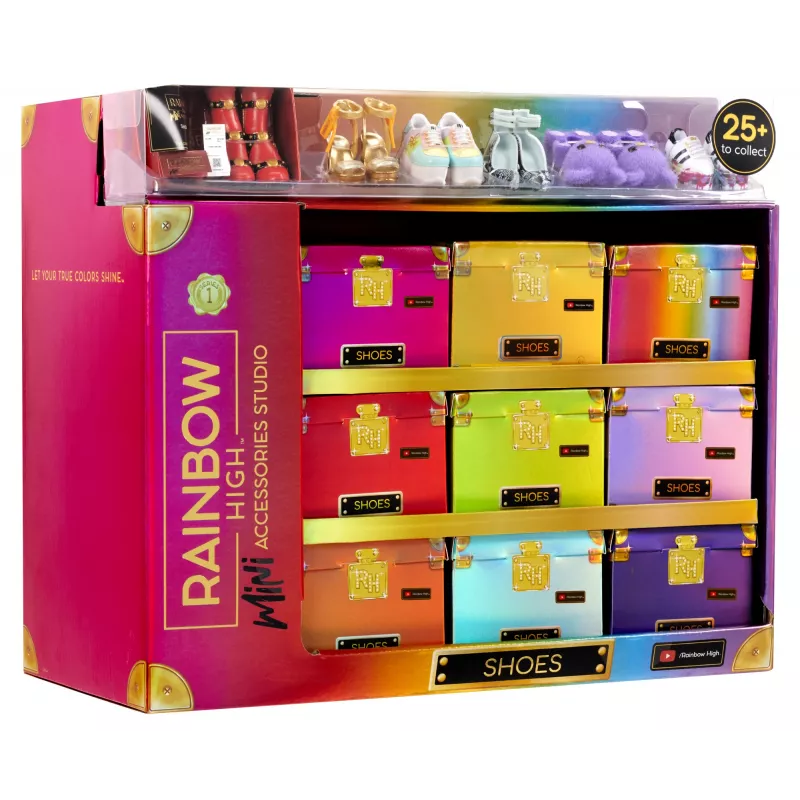 Rainbow High Accessories Studio Series 1, S Assortment in PDQ Doll shoes