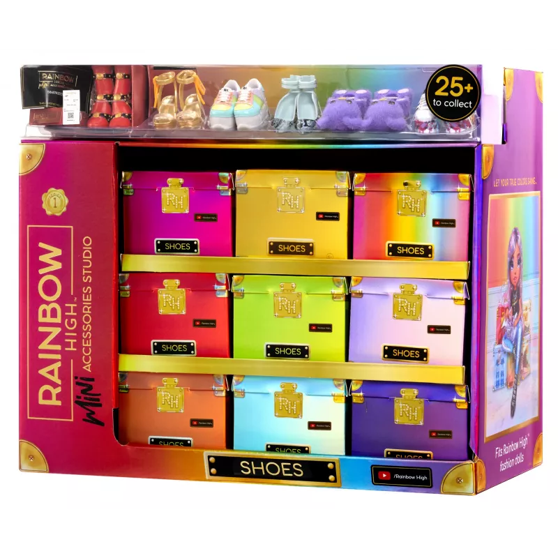 Rainbow High Accessories Studio Series 1, S Assortment in PDQ Doll shoes