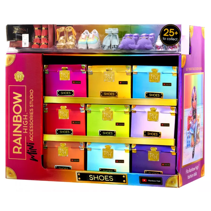 Rainbow High Accessories Studio Series 1, S Assortment in PDQ Doll shoes
