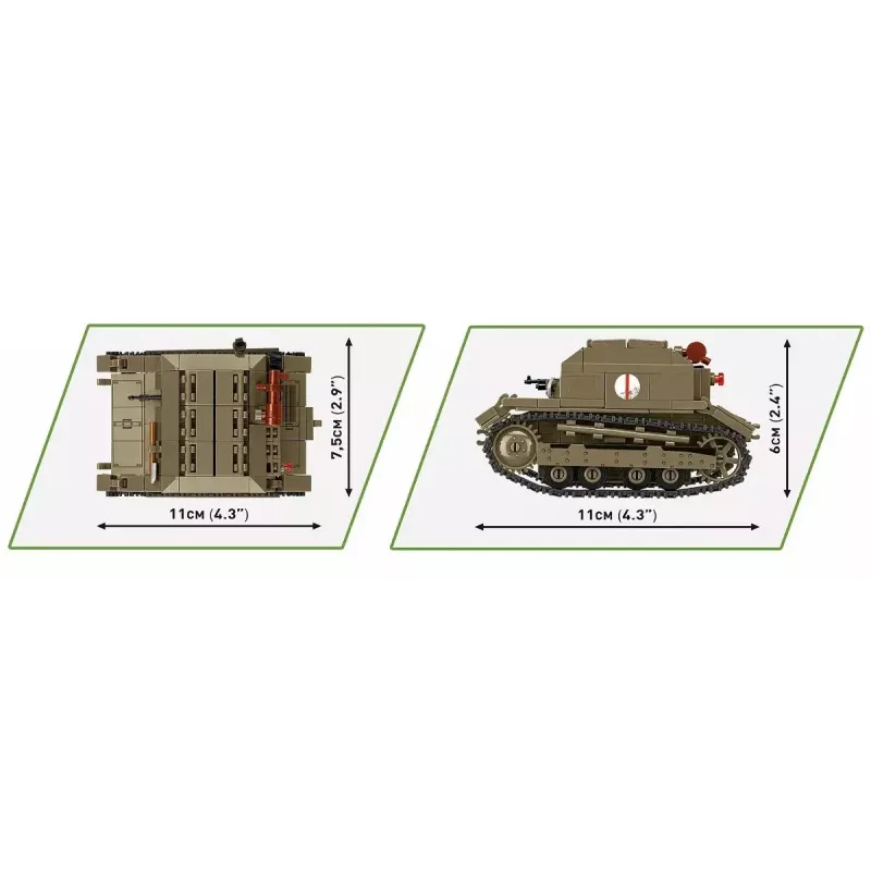Cobi Blocks Tankette TK-3 construction set — 323 pieces