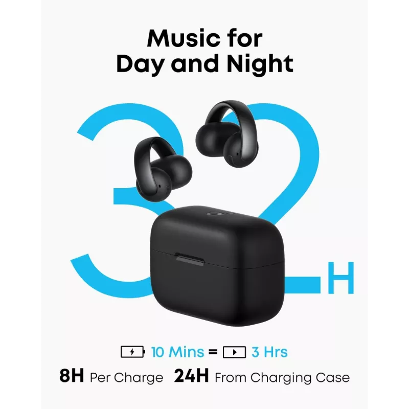 ANKER Earbud - Soundcore Aeroclip - Black