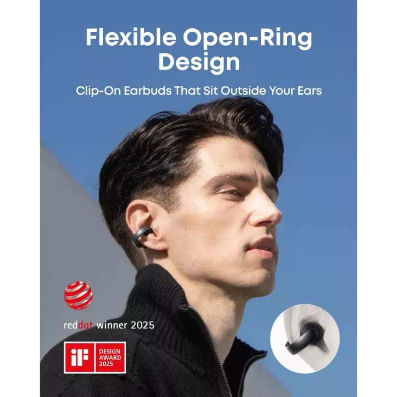 ANKER Earbud - Soundcore Aeroclip - Black