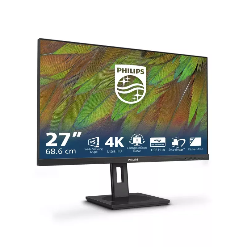 Philips 3000 series 27B1N3800/00 computer monitor 68.6 cm (27 inch) 3840 x 2160 pixels 4K Ultra HD LCD Black