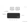 i-tec Universal KVM HUB 2x USB-C 2x USB-A 3.0 5000 Mbit/s Black