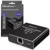 Ethernet splitter QOLTEC 52294 1x3 RJ45 with USB-C power input