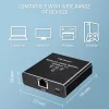 Ethernet splitter QOLTEC 52294 1x3 RJ45 with USB-C power input