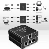 Ethernet splitter QOLTEC 52294 1x3 RJ45 with USB-C power input