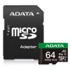 MicroSDXC Card ADATA Speed Plus 64GB UHS Class 3 Model UD64GUI3V30A2SP-RA1