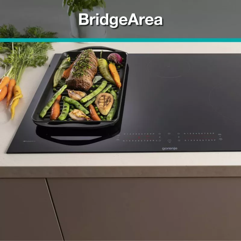 Gorenje Induktionshäll GI8432BSCWF, Black, Built-in, 60 cm, Zone induction hob, Glass-ceramic, 4 zone(s)