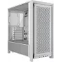 PC case CORSAIR FRAME 4000D RS Midi Tower White — ATX, tempered glass, 3x120mm front fans, supports 360/240/140mm radiators