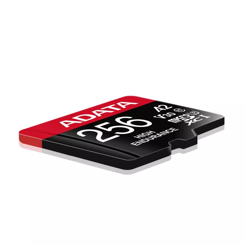 MicroSDXC memory card ADATA 256 GB AUSDX256GUI3V30SHA2-RA1 UHS-I Class 10 V30 (read 100 MB/s, write 80 MB/s) with SD adapter