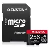 MicroSDXC memory card ADATA 256 GB AUSDX256GUI3V30SHA2-RA1 UHS-I Class 10 V30 (read 100 MB/s, write 80 MB/s) with SD adapter