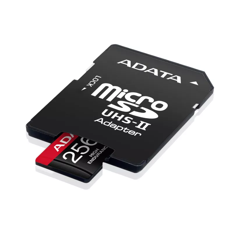 MicroSDXC memory card ADATA 256 GB AUSDX256GUI3V30SHA2-RA1 UHS-I Class 10 V30 (read 100 MB/s, write 80 MB/s) with SD adapter