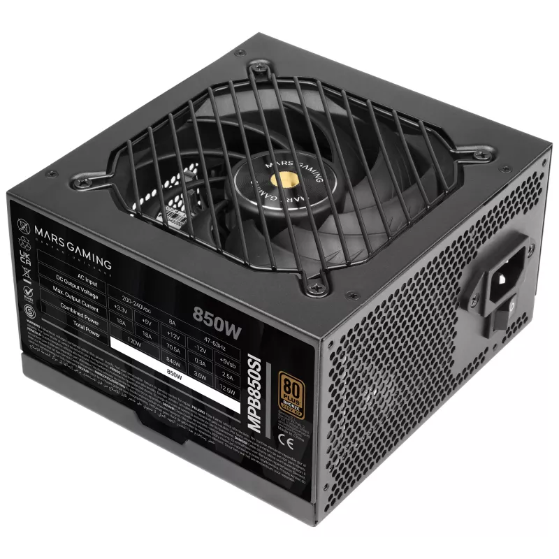 Mars Gaming MPB850SI power supply unit 850 W 24-pin ATX ATX Black