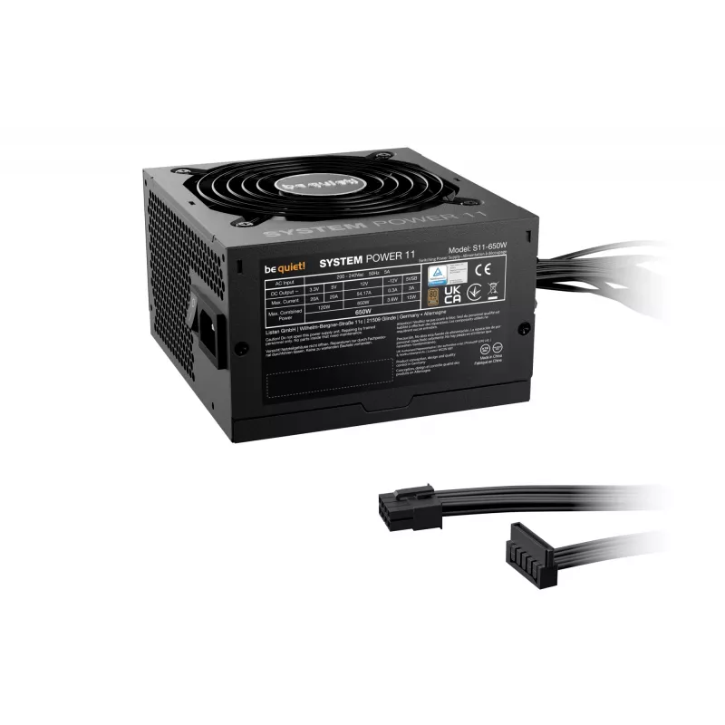 be quiet! System Power 11 650W power supply unit 20+4 pin ATX ATX Black