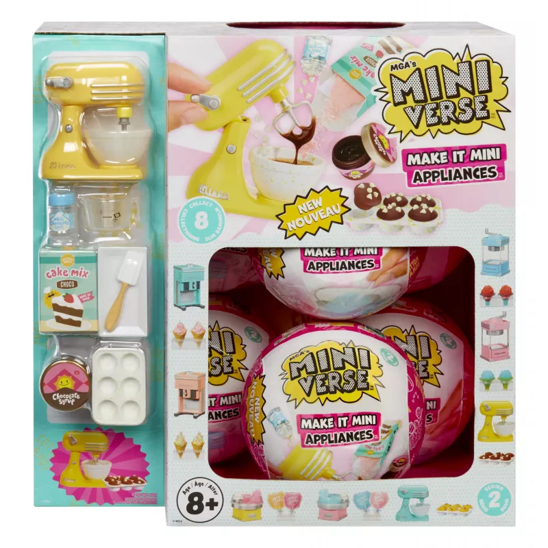 Miniverse MGA's - Make It Mini Appliances Series 2 in PDQ, 8 yr(s), Multicolour, Plastic