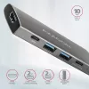 Axagon HMC-5G21 USB 10Gbps hub, 2x USB-A, 2x USB-C, HDMI 4k/30Hz, PD 60W, USB-C cable