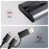 Axagon EEM2-SD2 USB-C 10Gbps - M.2 NVMe & SATA SSD DISPLAY box