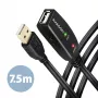 Axagon ADR-207 USB repeater cable 7.5 m USB 2.0 Black