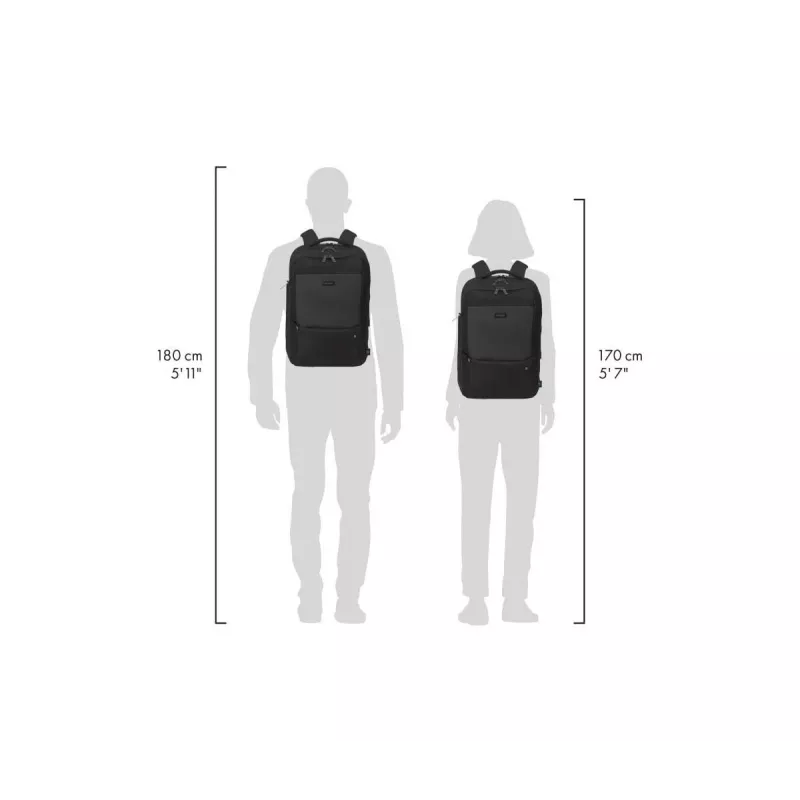DICOTA Five - 14-16in Notebook Backpack - Black / 900d Recycled Pet Polyester