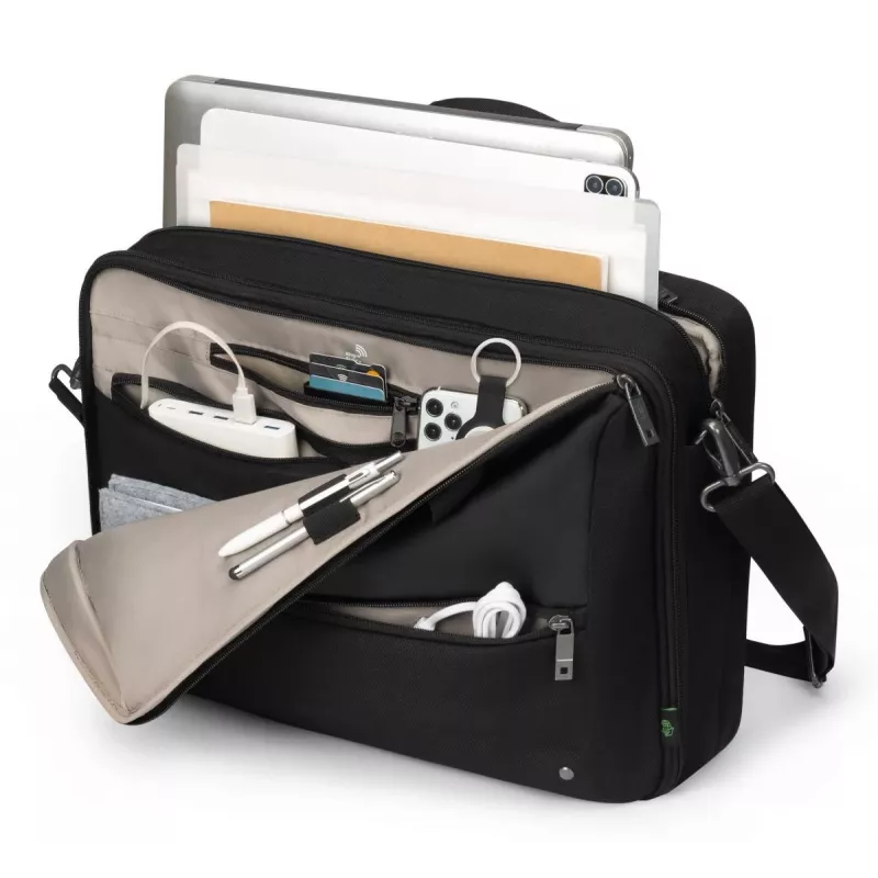 DICOTA Top Traveller Dual Five - 14-16in Notebook Case - Black / 900d Rrecycled Pet Polyester