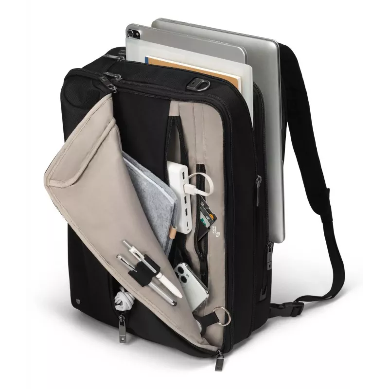 DICOTA Top Traveller Dual Five - 14-16in Notebook Case - Black / 900d Rrecycled Pet Polyester