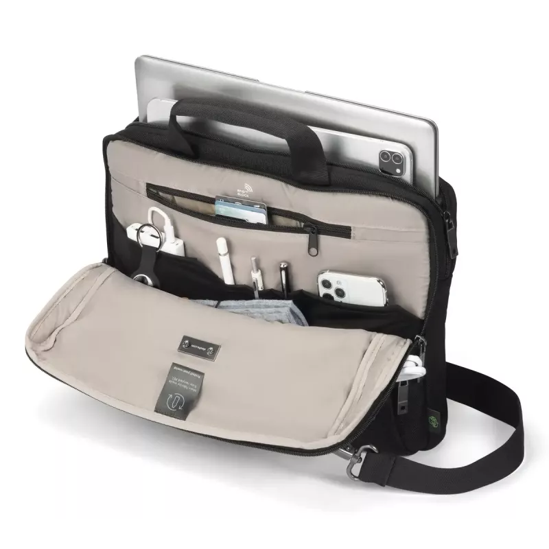 Briefcase DICOTA D32172-RPET 14 inch Black Shoulder Strap