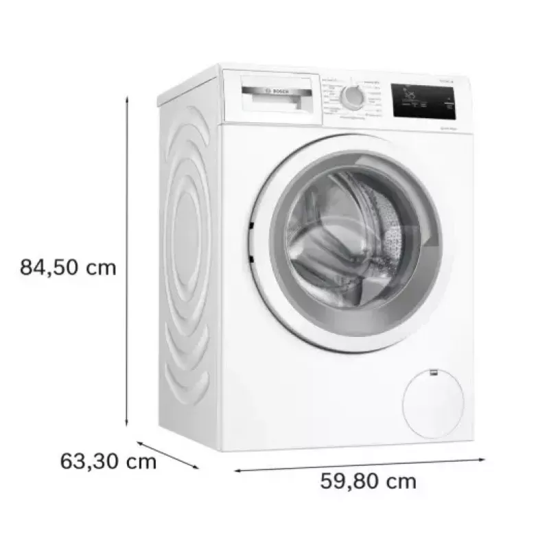 Front-load washing machine Bosch WAN2405MPL, 7 kg, 1200 RPM, A energy class, LED display, white