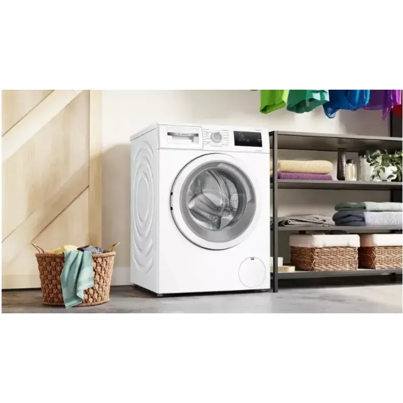 Front-load washing machine Bosch WAN2405MPL, 7 kg, 1200 RPM, A energy class, LED display, white