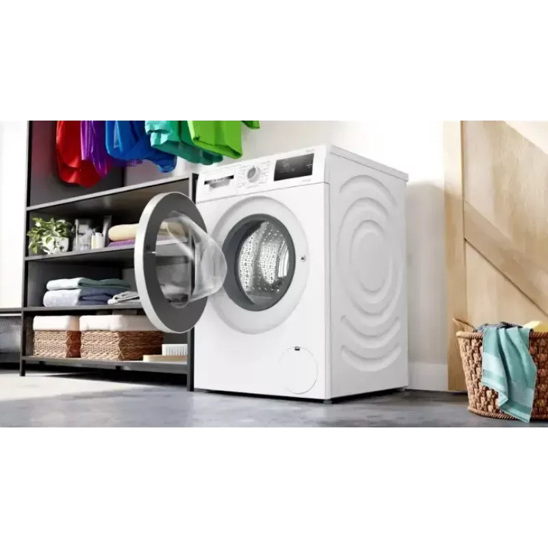 Front-load washing machine Bosch WAN2405MPL, 7 kg, 1200 RPM, A energy class, LED display, white
